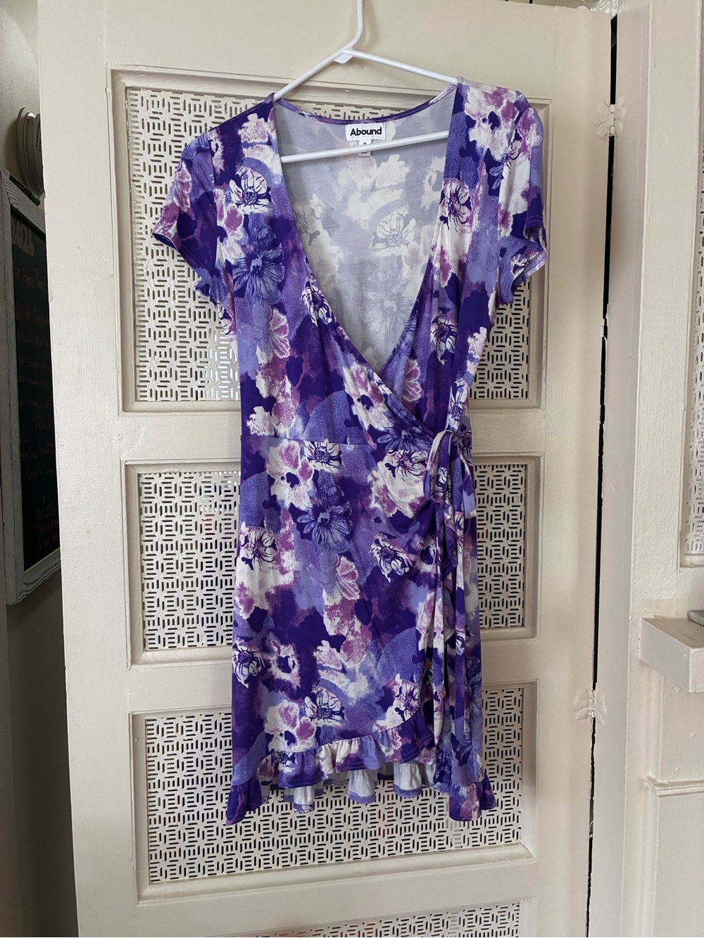 Abound Lavender and Purple Floral Dress Top